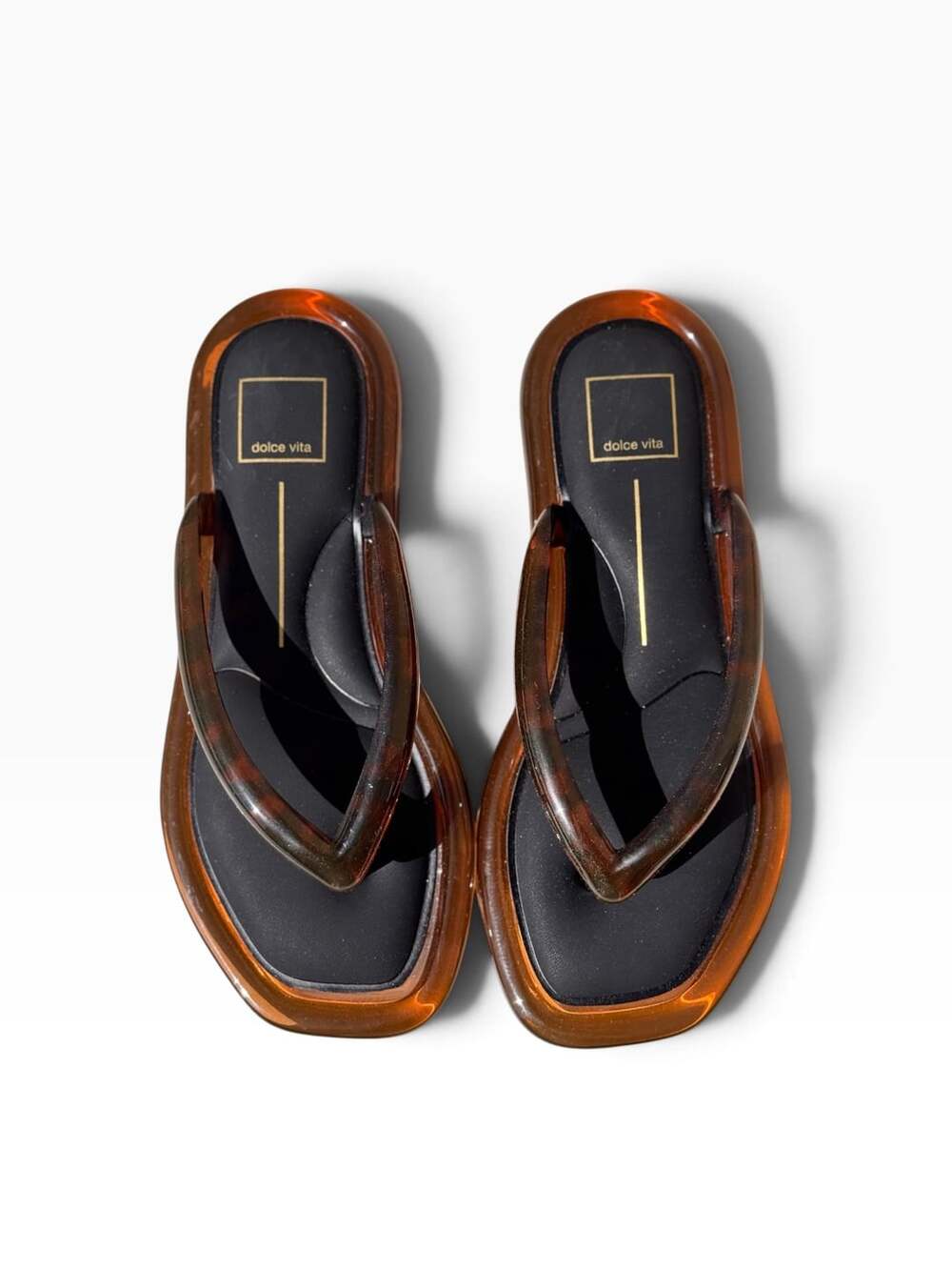 Dolce Vita Jozey Sandals Size 8 Tortoise Jelly